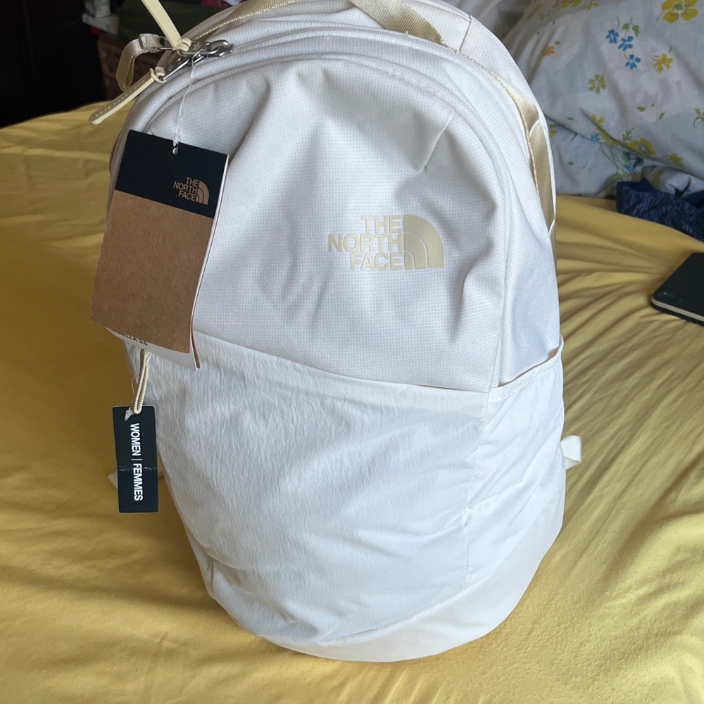 NWT The North Face ivory Isabella 3 Backpack